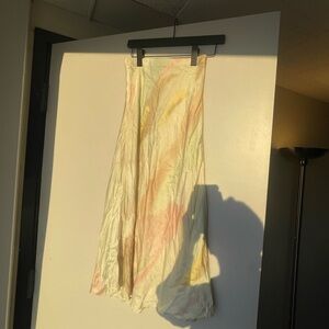 Silk Blend Anthropologie Midi Skirt